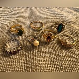 Vintage Gold and Silver Ring Collection